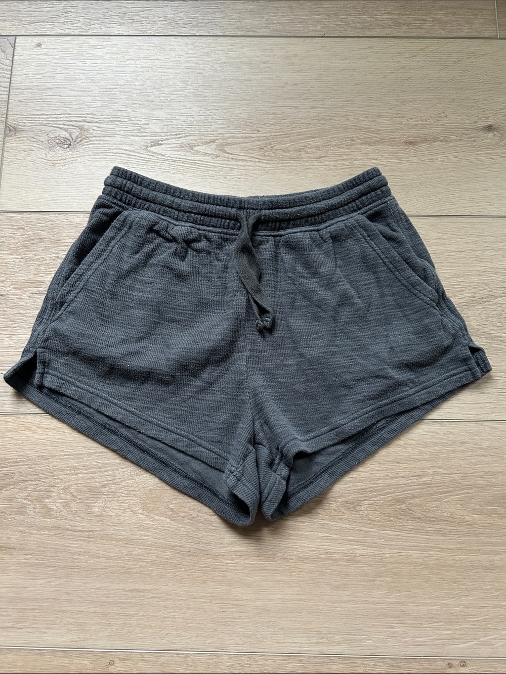 aerie Charcoal Knit Athletic Lounge Shorts XS